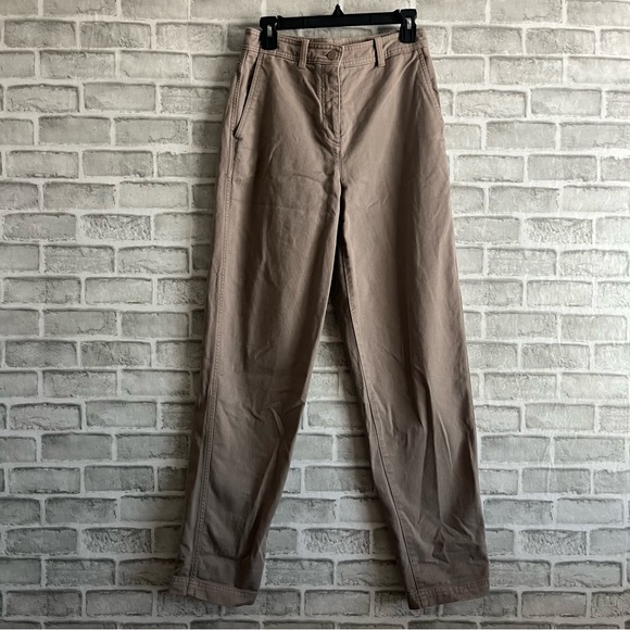 The Group Babaton Light Brown High Rise Baggy Loose Wide Leg Denim Jeans Sz 4 - Picture 1 of 7